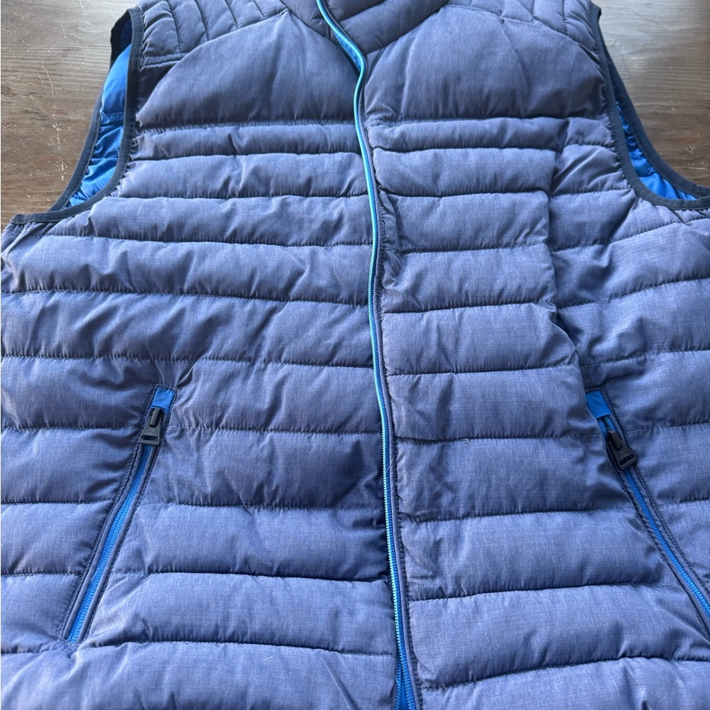 Flag and Anthem Quilted Vest with Zipper Pockets